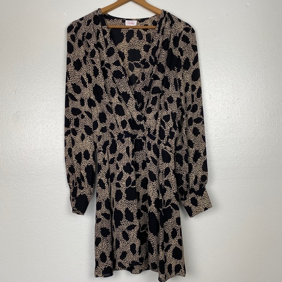 Parker Dresses & Skirts - Parker Speckle Print Crossover Wrap Dress